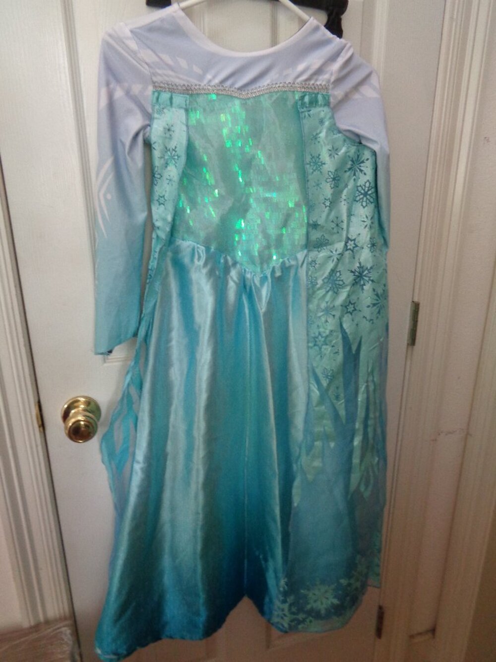 Disney Frozen Girl's Dress Elsa & Anna Reversible Costume!  8-10